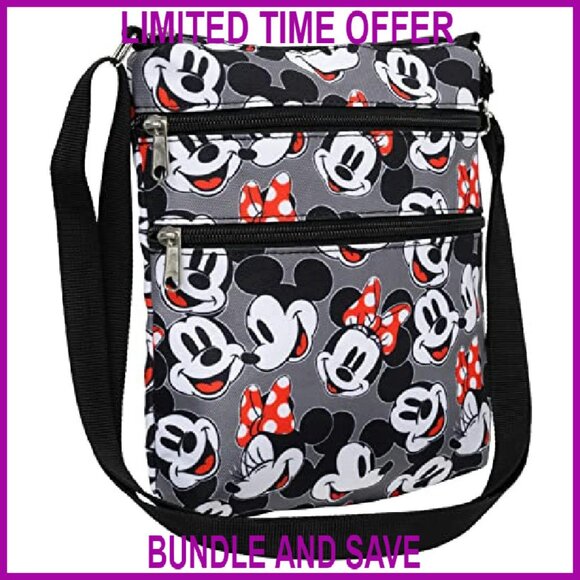 Compact Crossbody Bag with Multiple Pockets, Adjustable Strap, Polyester Canvas - Picture 2 of 8